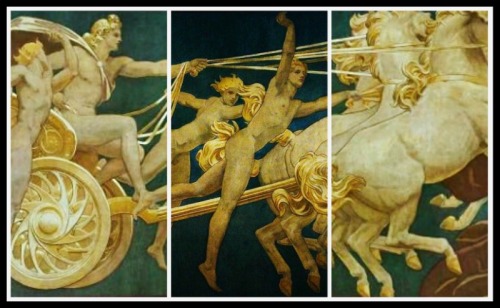 "Apollo in His Chariot with the Hours" (Details) by John Singer Sargent (1922-25).