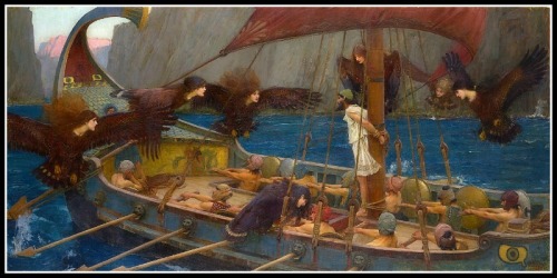 "Odysseus and the Sirens" by  John William Waterhouse (1891).
