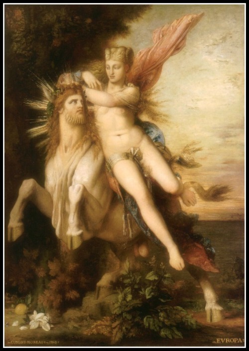 Jupiter and Europe by Gustave Moreau (1868