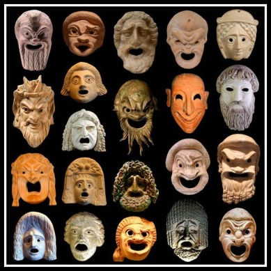 Greek Masks. (Late 500 BC),
